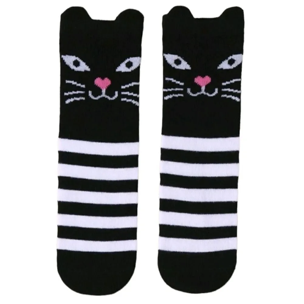 Cat 🐈‍⬛ Face Baby Socks